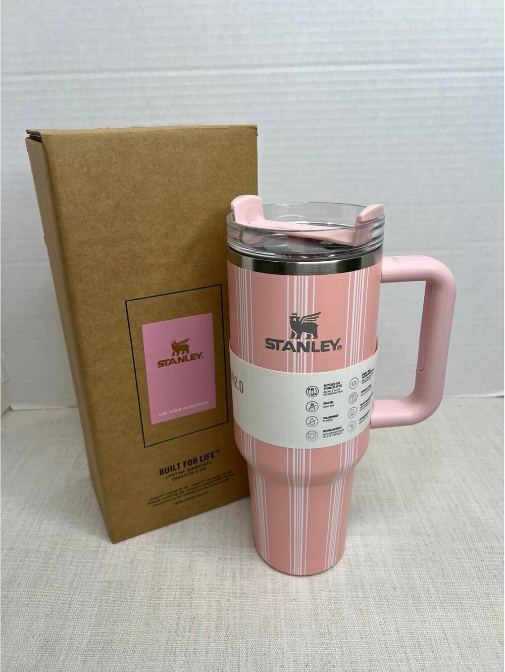 Stanley Pink Stripe 40 oz Tumbler